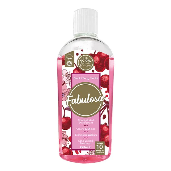 Fabulosa Multi-Purpose Concentrated Antibacterial Disinfectant Black Cherry Merlot 220ml